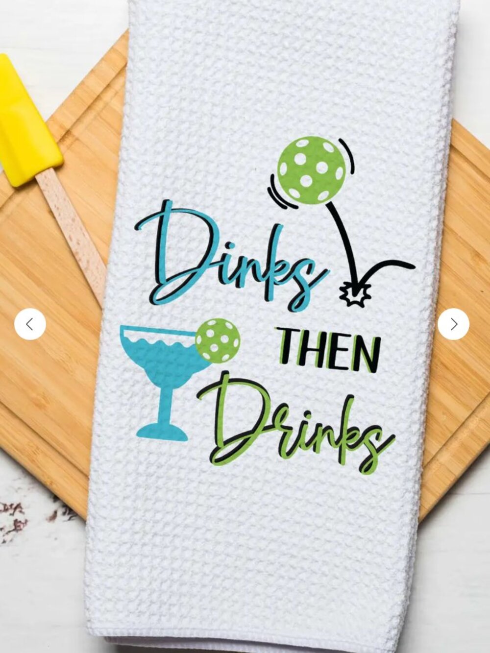 Dinks Then Drinks Novelty Hand Towel